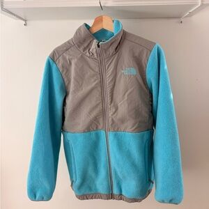 The North Face Fleece Jacket Girls XL Fits Women’s Small Blue Grey
